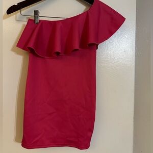 Girl’s dress one shoulder sz. 5-6 yrs old.